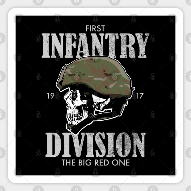 1st Infantry Division (distressed) Magnet by TCP